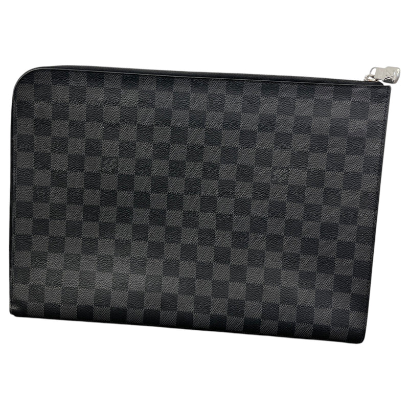 Men's Damier Graphite Pochette Jour GM Pouch Black