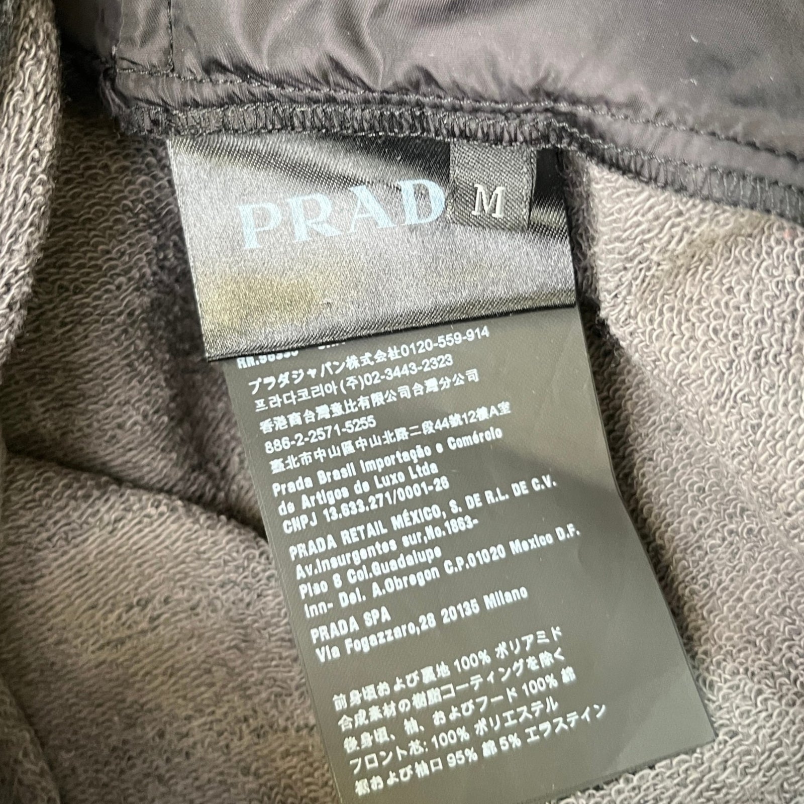 Men's Plaque Logo Jacket Grey Size M - Photo 7