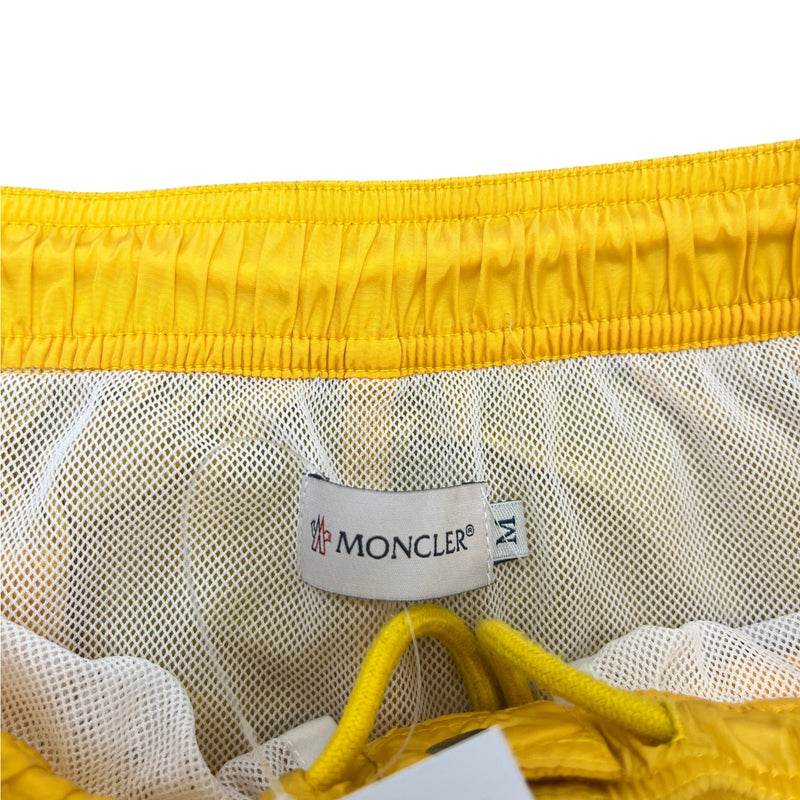 Men's Patch Logo Swim Shorts Yellow Size M