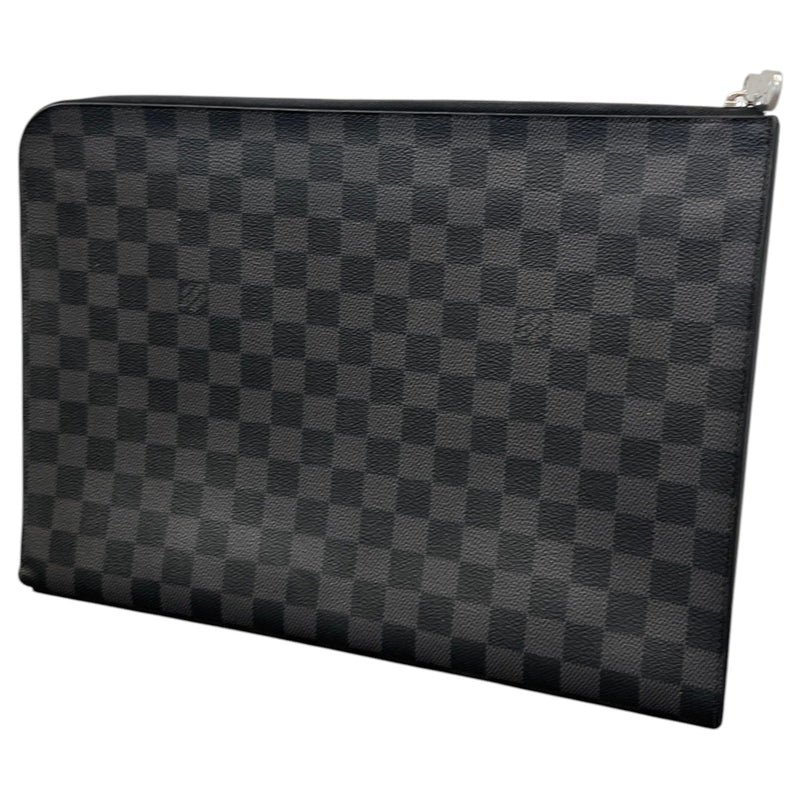 Men's Damier Graphite Pochette Jour GM Pouch Black