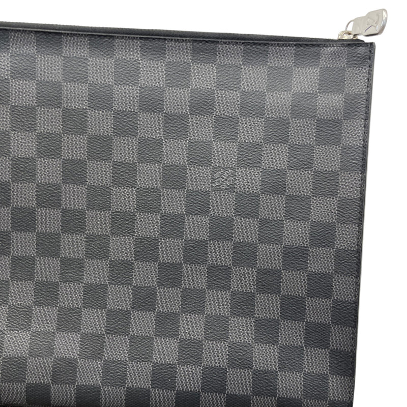 Men's Damier Graphite Pochette Jour GM Pouch Black