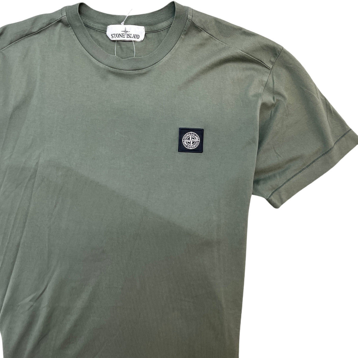 Men's Compass Logo T-Shirt Green Size M - Photo 5