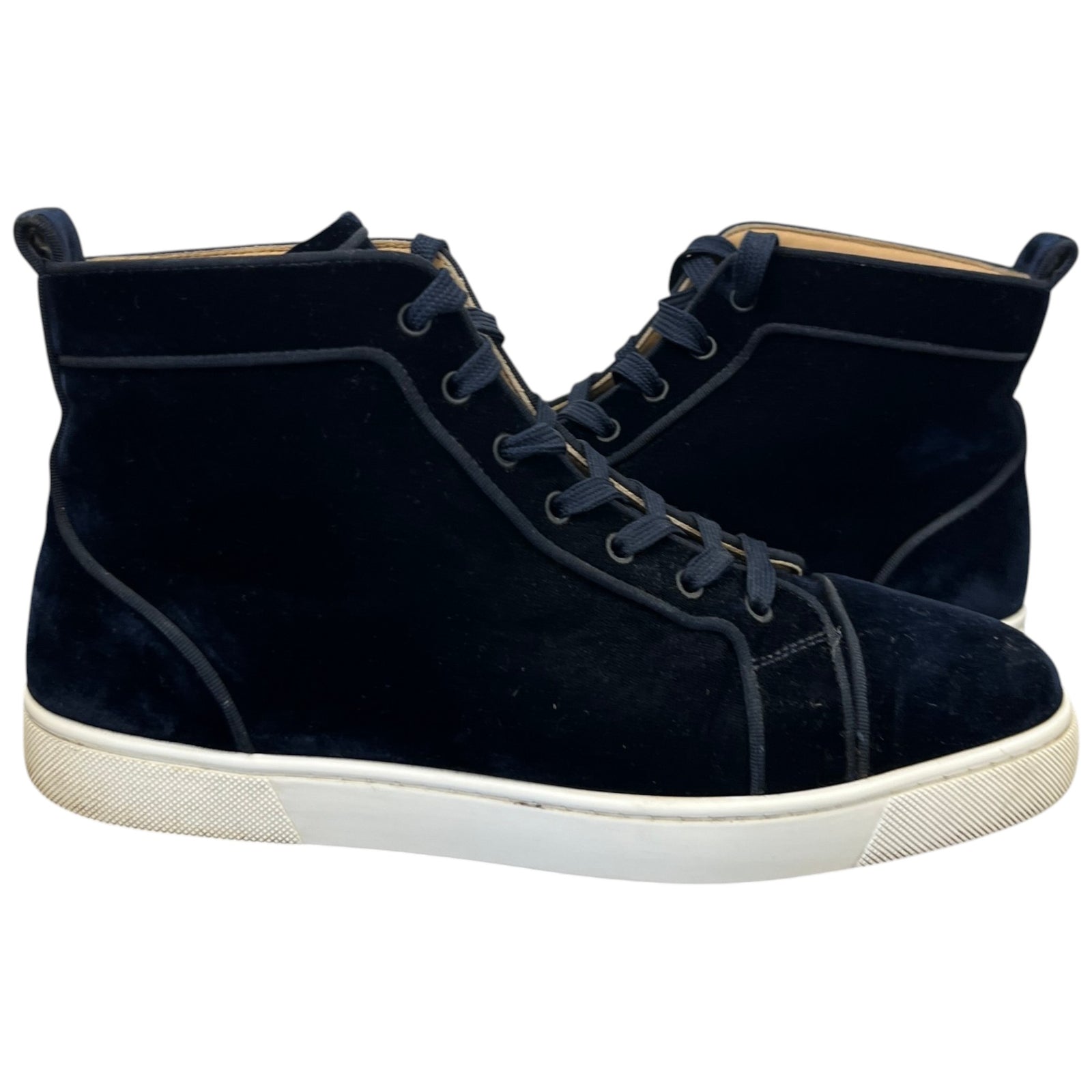 Men's Louis Orlato Flat High Trainers Navy Size EU 43 / UK 9 - Photo 3