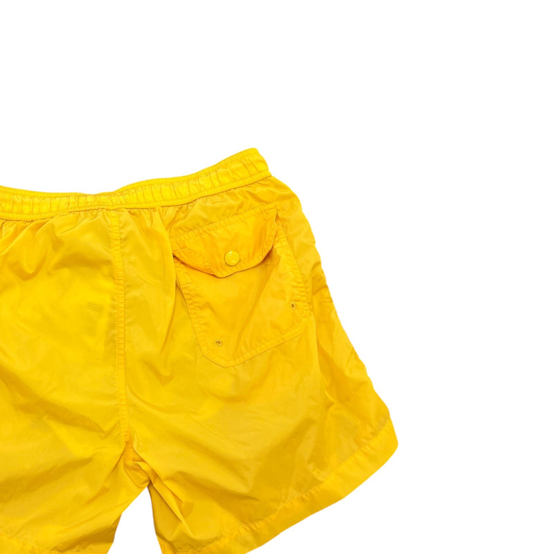 Men's Patch Logo Swim Shorts Yellow Size M