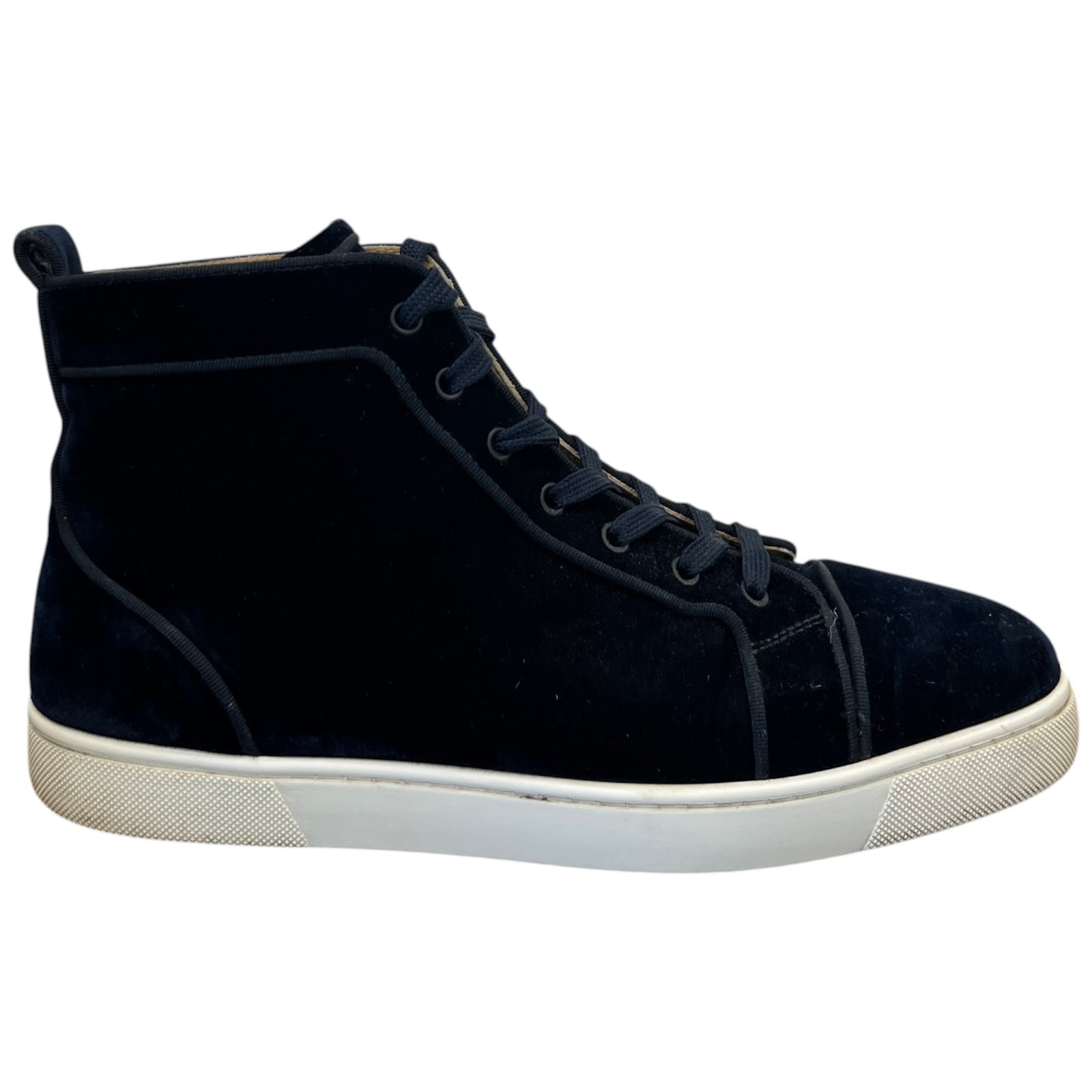Men's Louis Orlato Flat High Trainers Navy Size EU 43 / UK 9 - Photo 1