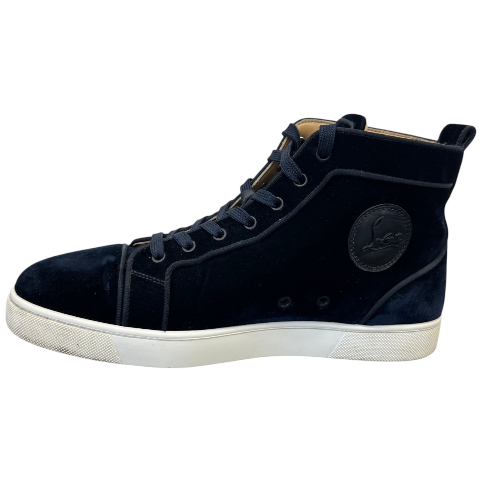 Men's Louis Orlato Flat High Trainers Navy Size EU 43 / UK 9 - Photo 2