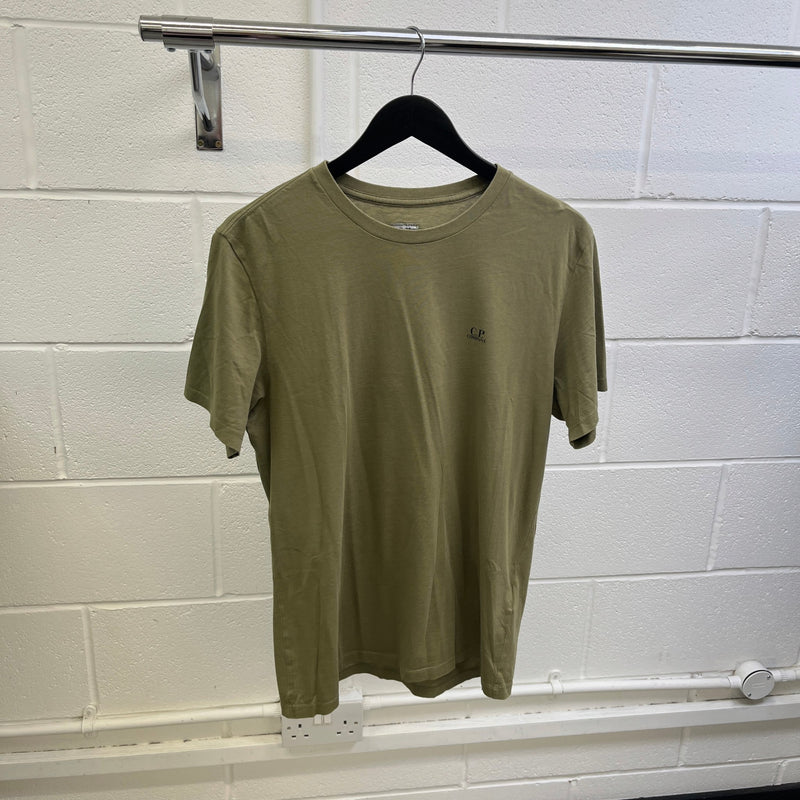 Men's Logo Print T-Shirt Green Size M