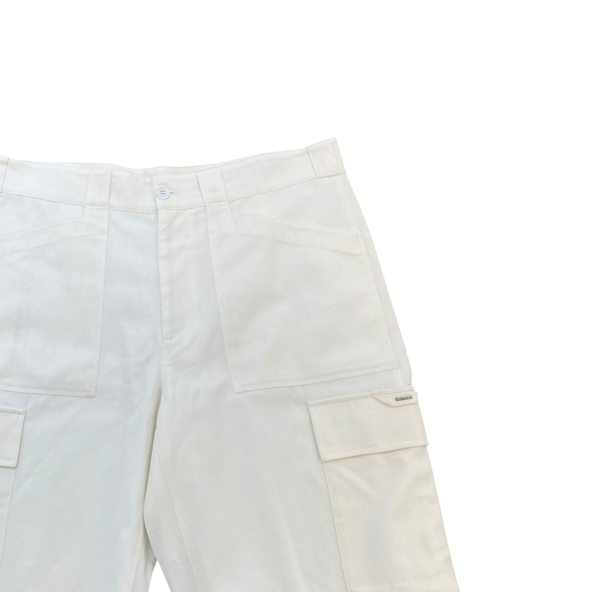 Men's Cargo Shorts Cream Size L / W34 - Photo 3