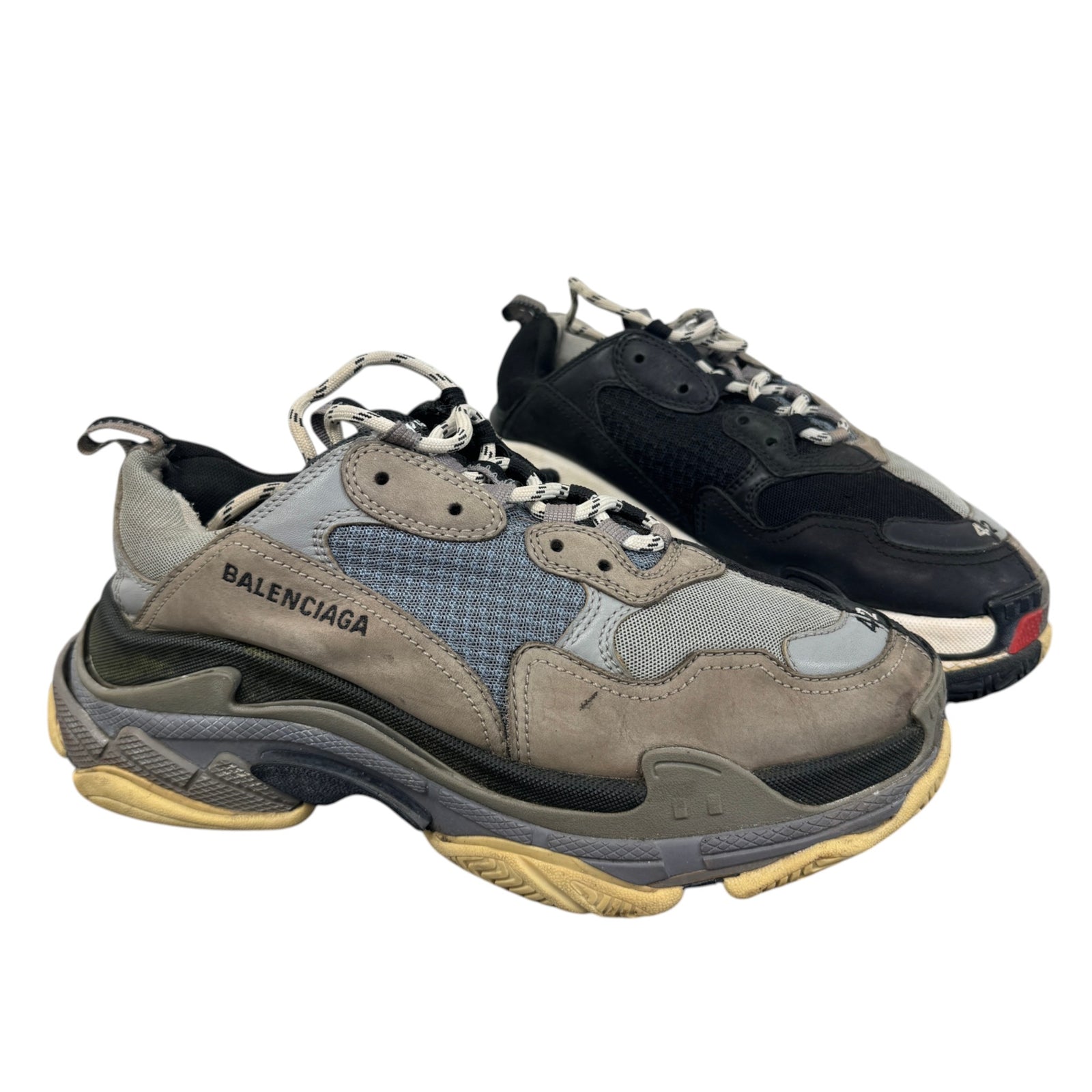Men's Spit Triple S Low Trainers Multi-Coloured Size UK 8 / EU 42 - Photo 10