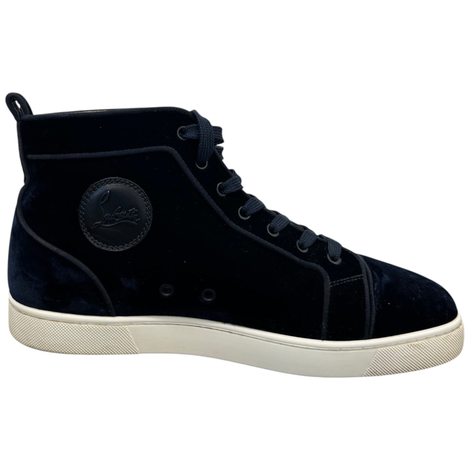 Men's Louis Orlato Flat High Trainers Navy Size EU 43 / UK 9 - Photo 4