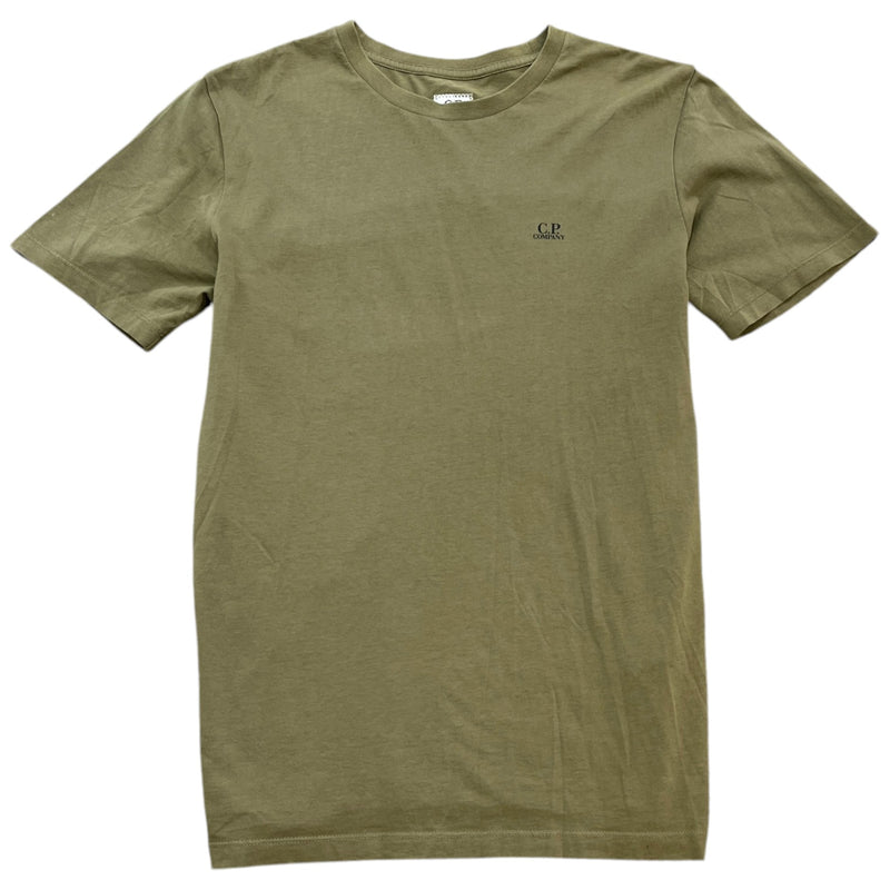 Men's Logo Print T-Shirt Green Size M
