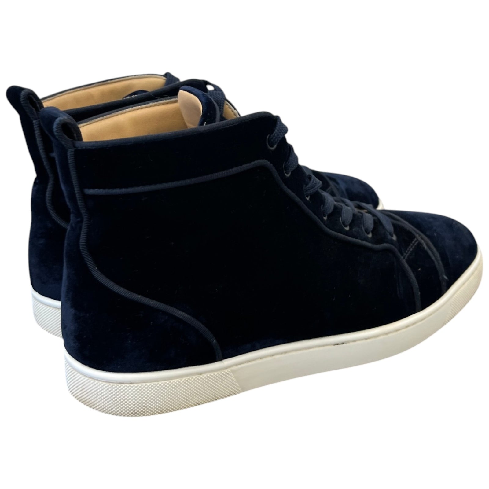 Men's Louis Orlato Flat High Trainers Navy Size EU 43 / UK 9 - Photo 8