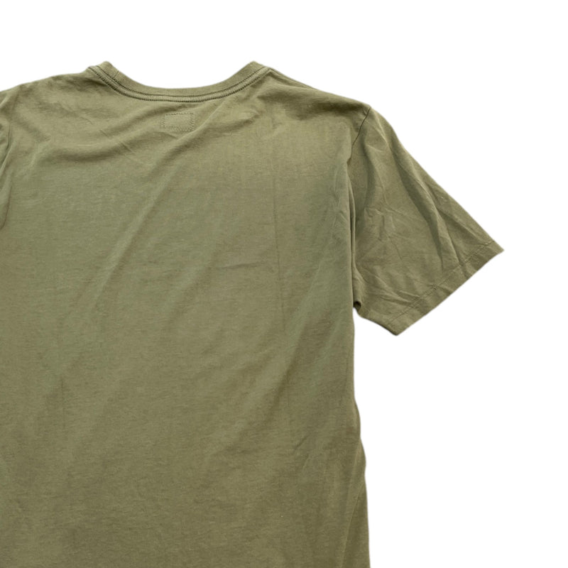 Men's Logo Print T-Shirt Green Size M