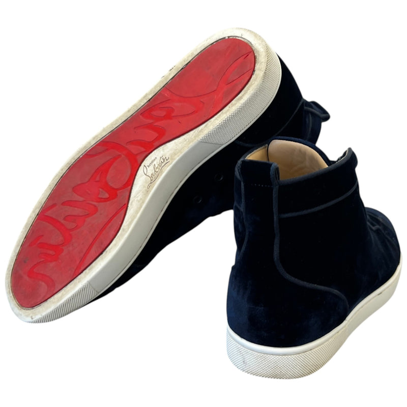 Men's Louis Orlato Flat High Trainers Navy Size EU 43 / UK 9