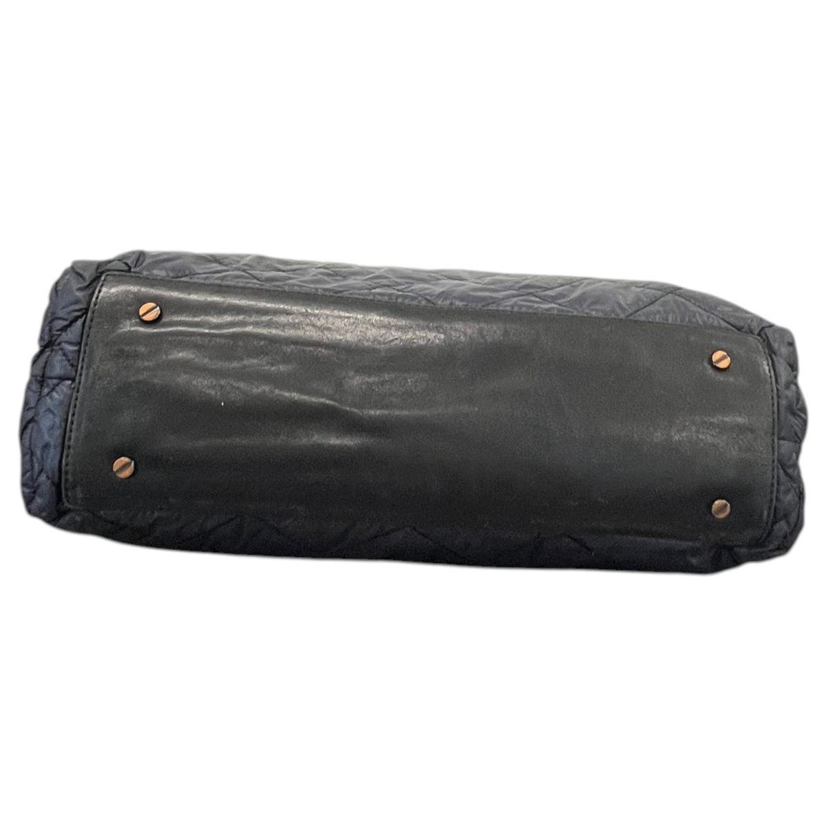 Women's Quilted Logo Handbag Navy - Photo 10