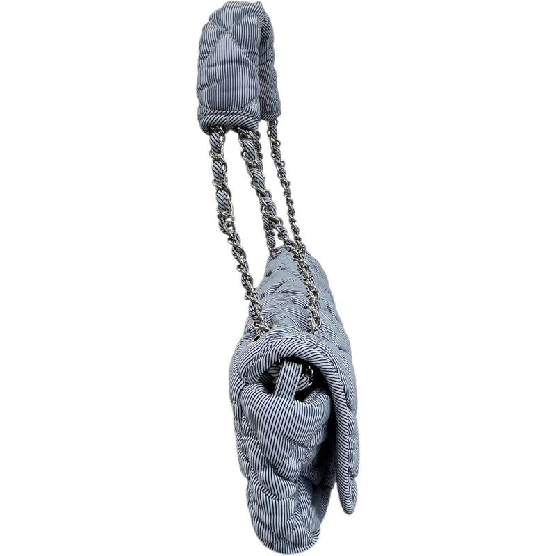 Women's Cruise Bubble Quilted Flap Bag Blue