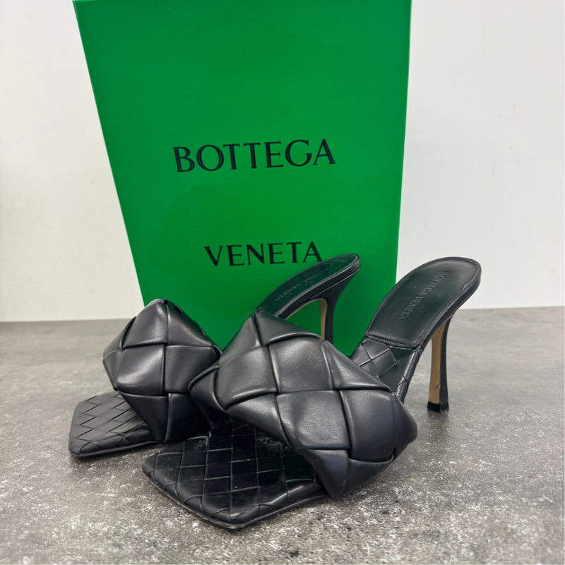 Women's Lido Quilted Mules Black Size UK 6 / EU 39