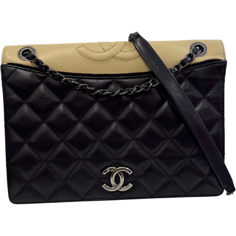 Women's Ballerine Flap Handbag Black