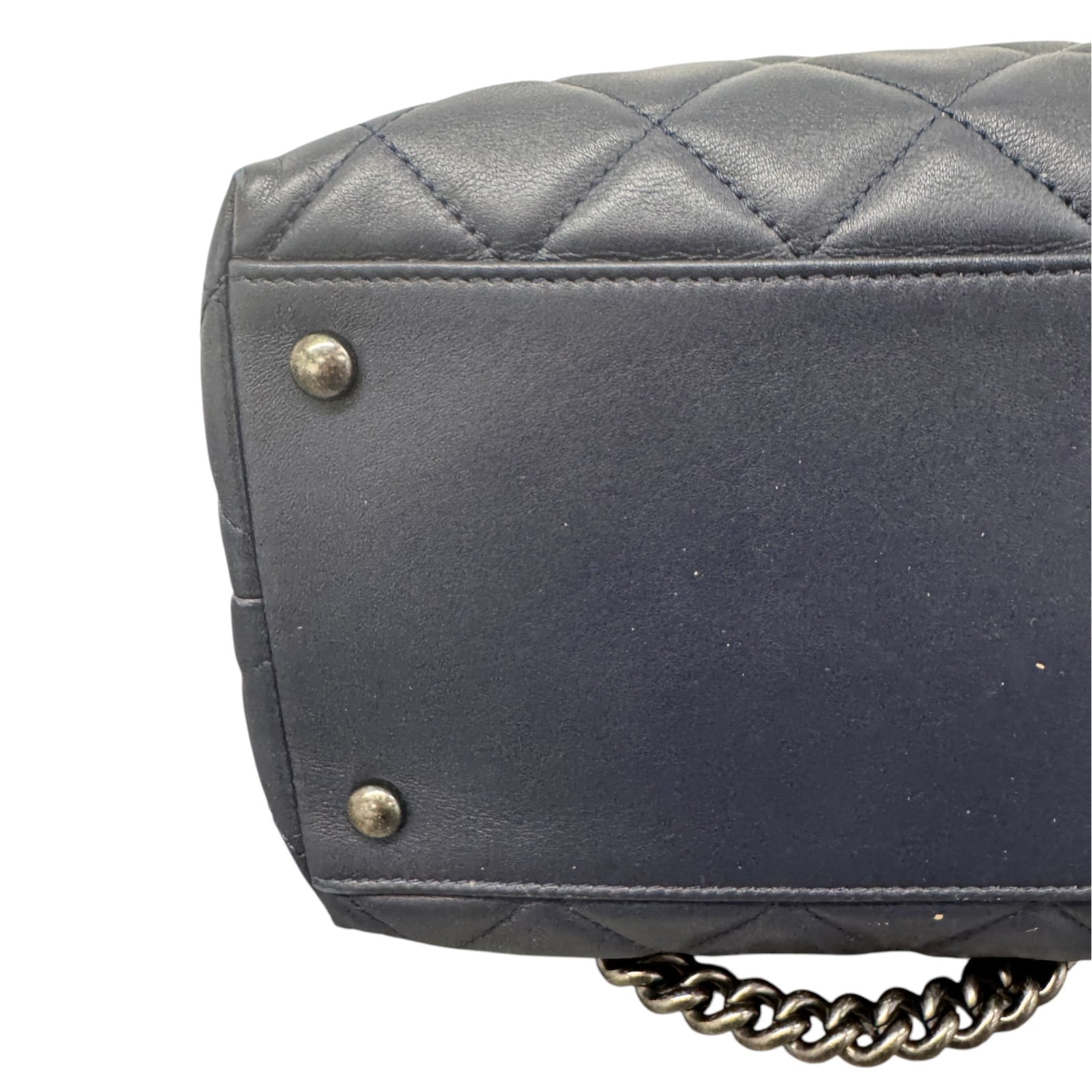 Women's Tweed Two-Way Portobello Tote Handbag Navy - Photo 11