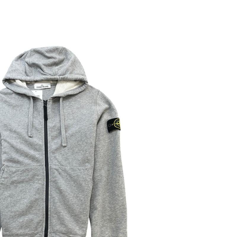 Men's Applique Logo Hoodie Grey Size S