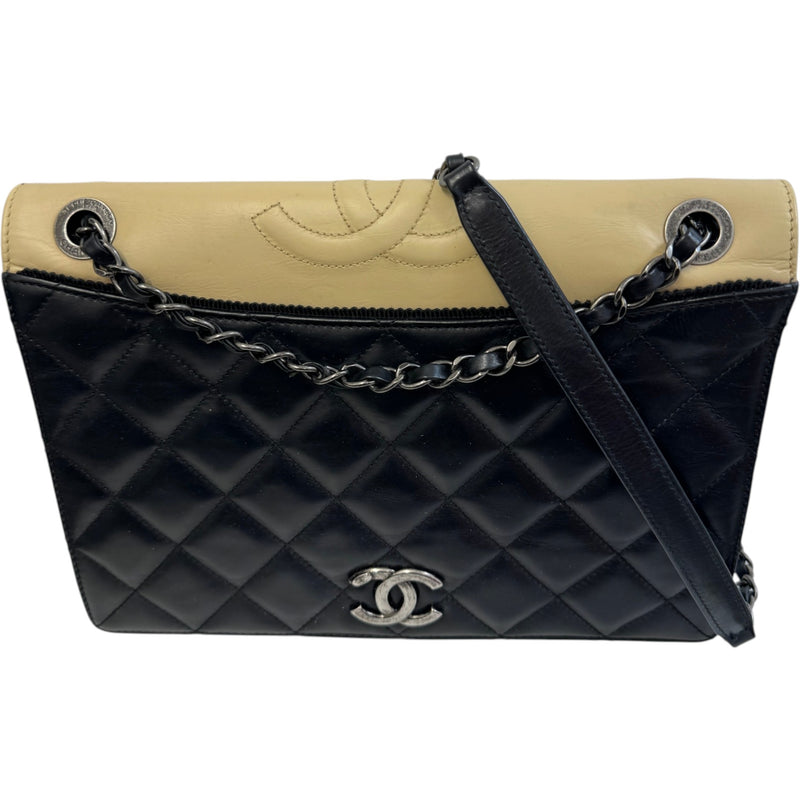 Women's Ballerine Flap Handbag Black
