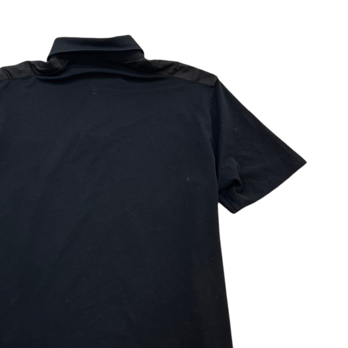 Men's Triangle logo Polo Shirt Black Size M - Photo 4