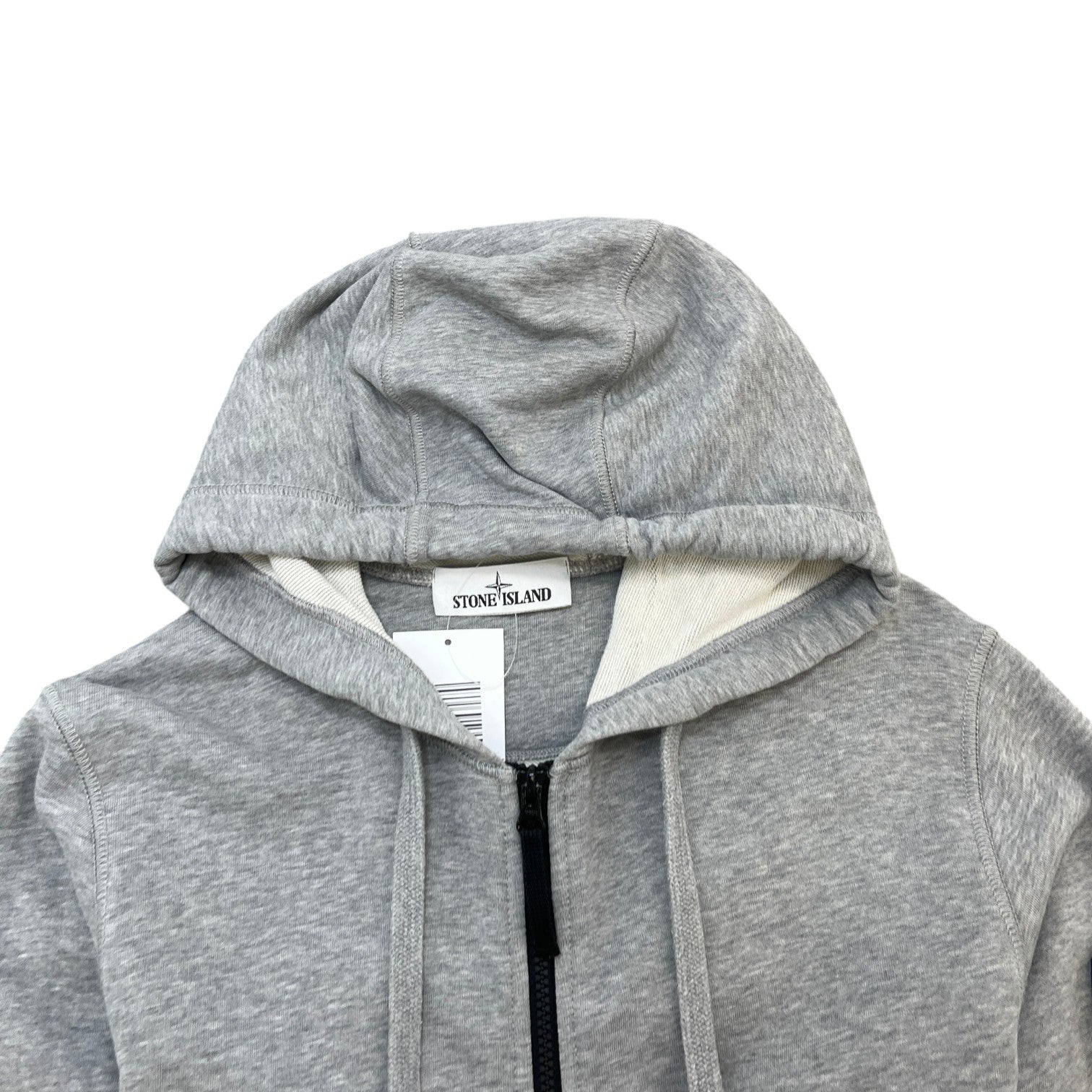 Men's Applique Logo Hoodie Grey Size S - Photo 5