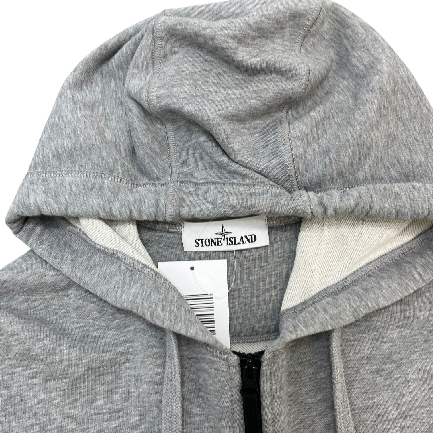 Men's Applique Logo Hoodie Grey Size S - Photo 6
