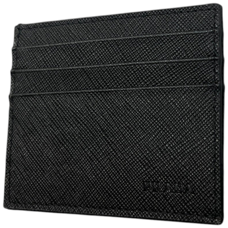 Men's Saffiano Leather Card Holder Black