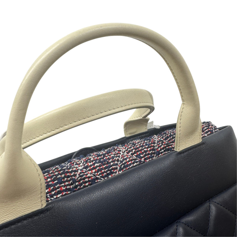 Women's Tweed Two-Way Portobello Tote Handbag Navy