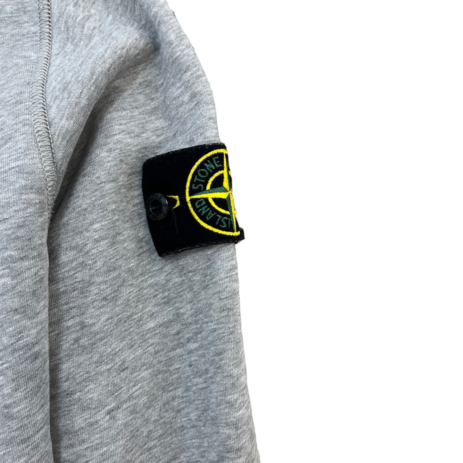 Men's Applique Logo Hoodie Grey Size S - Photo 7
