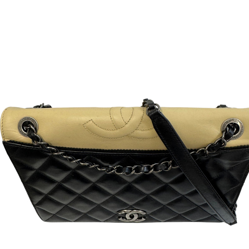 Women's Ballerine Flap Handbag Black
