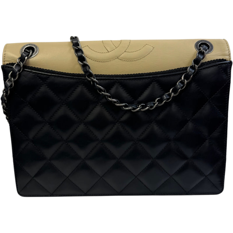Women's Ballerine Flap Handbag Black