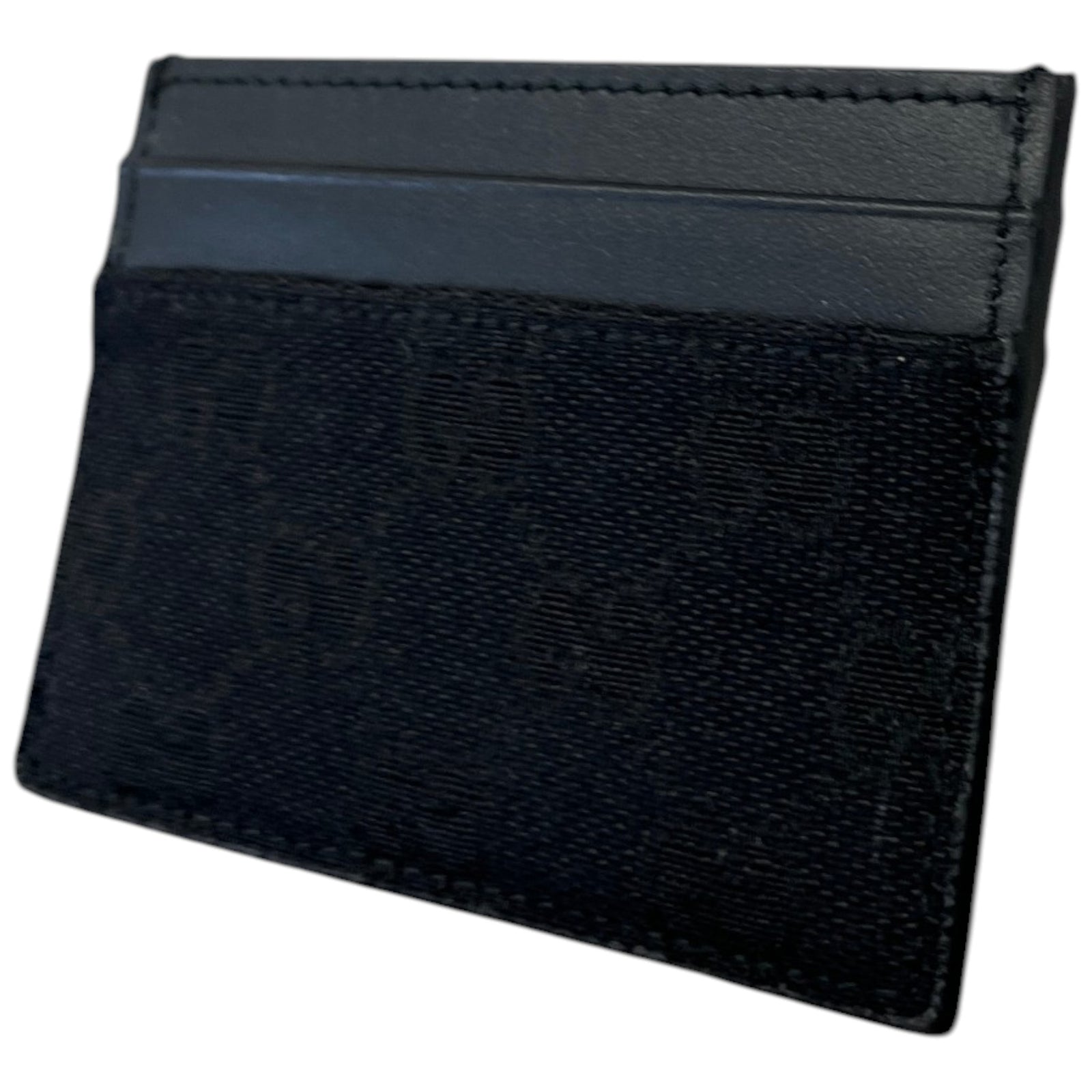 Women's GG Supreme Card Holder Black - Photo 4