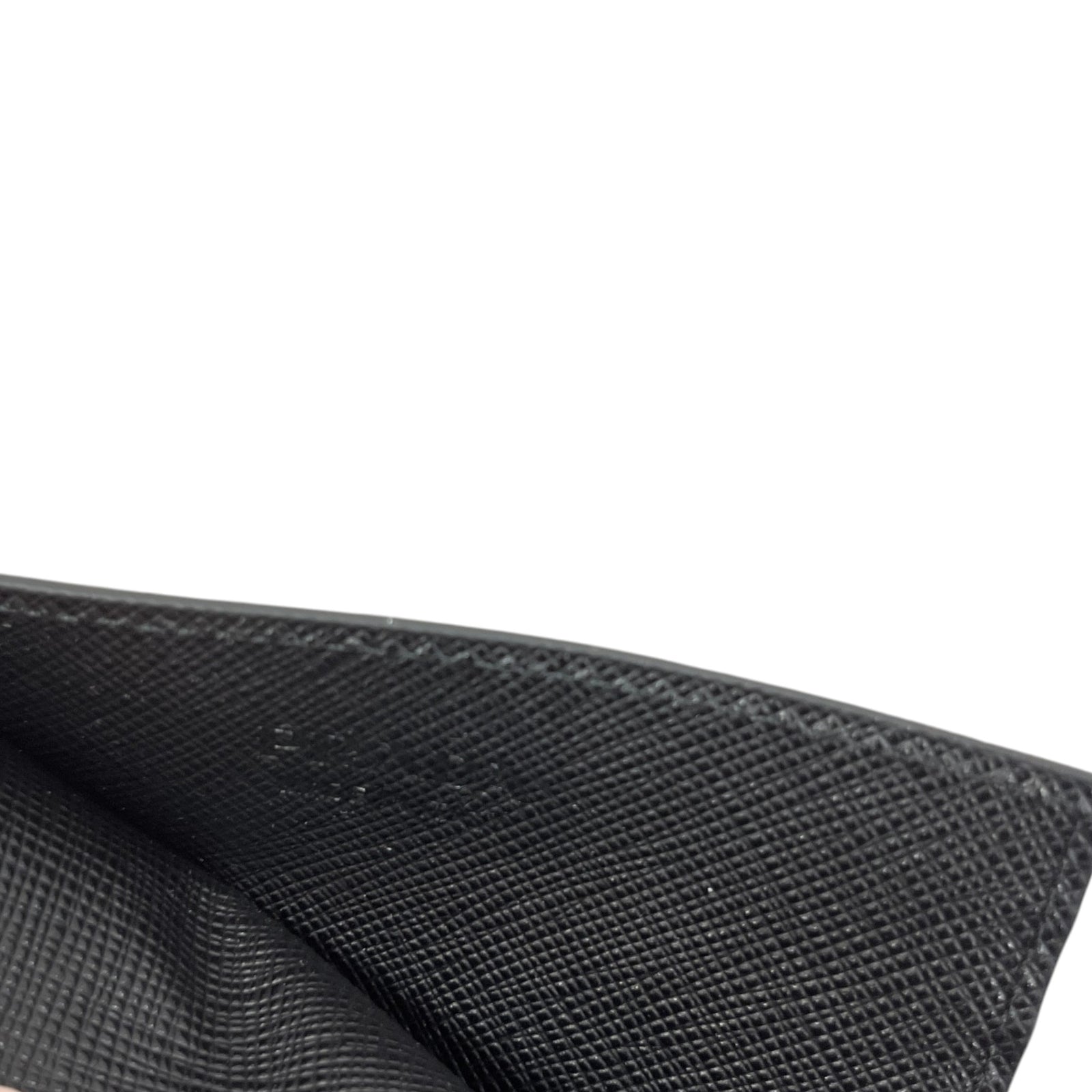 Men's Saffiano Leather Card Holder Black - Photo 7