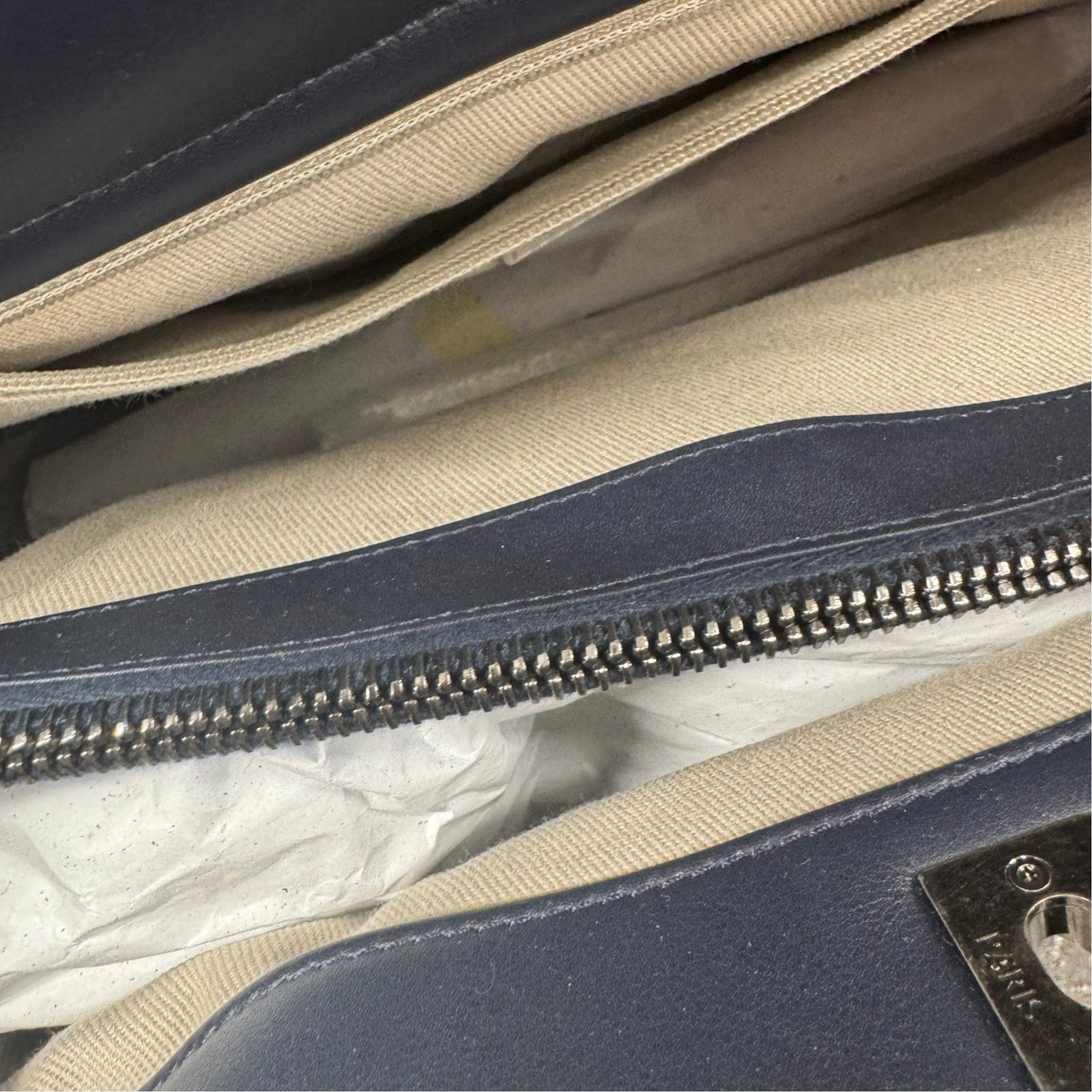 Women's Tweed Two-Way Portobello Tote Handbag Navy - Photo 21