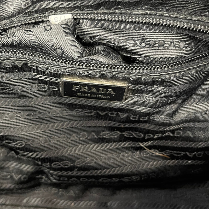 Women's Tessuto Nylon Boston Handbag Black
