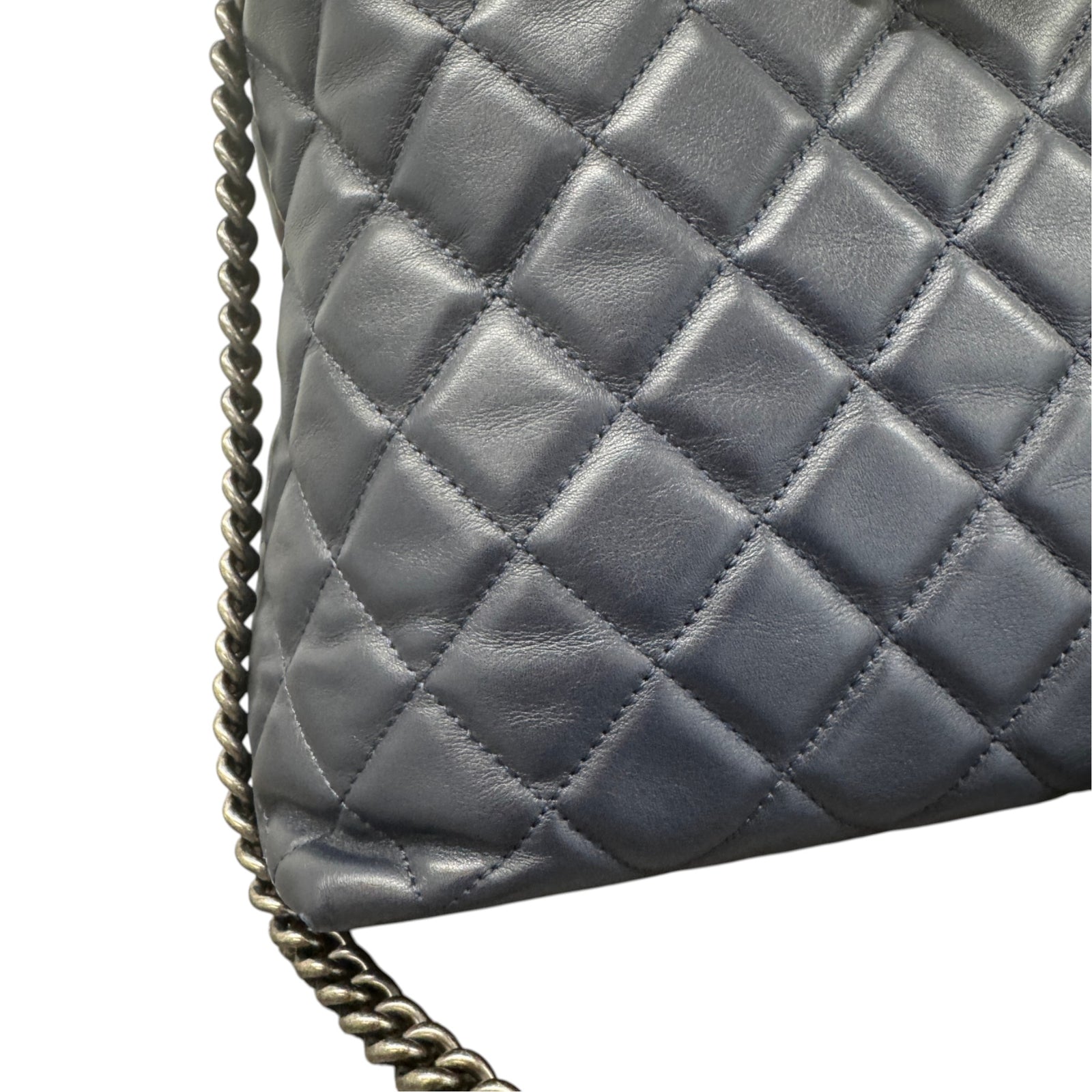 Women's Tweed Two-Way Portobello Tote Handbag Navy - Photo 27