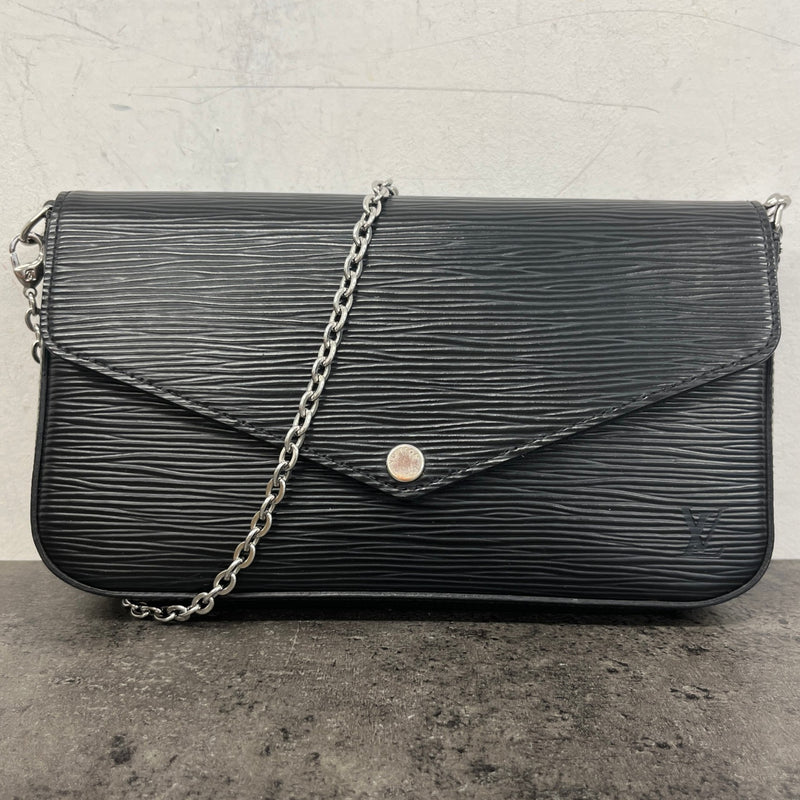 Women's Epi Félicie Pochette Bag Black