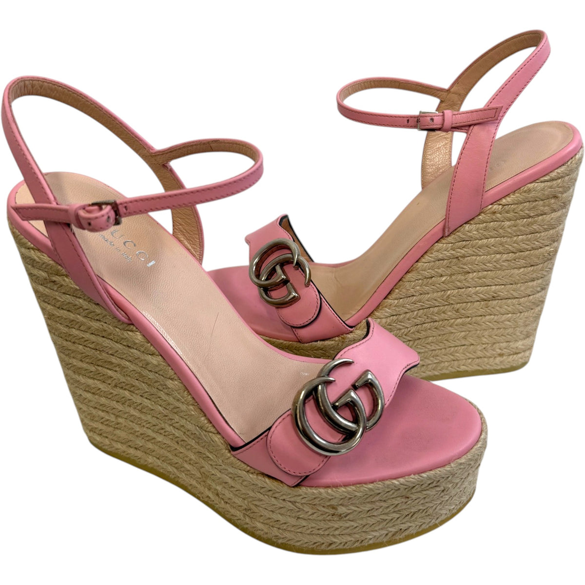 Women's GG Marmont Espadrilles Pink Size UK 4 / EU 37 - Photo 3