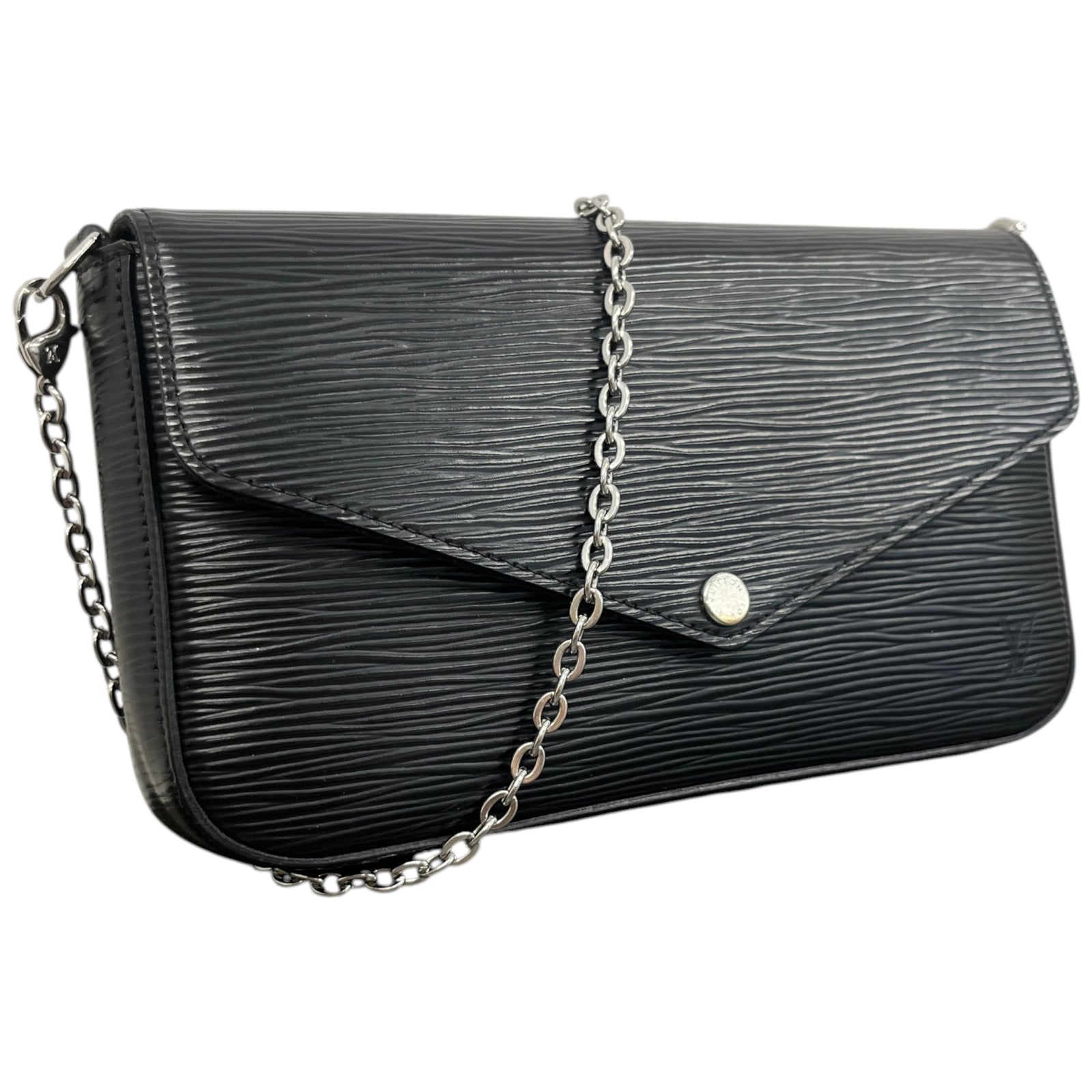 Women's Epi Félicie Pochette Bag Black - Photo 5