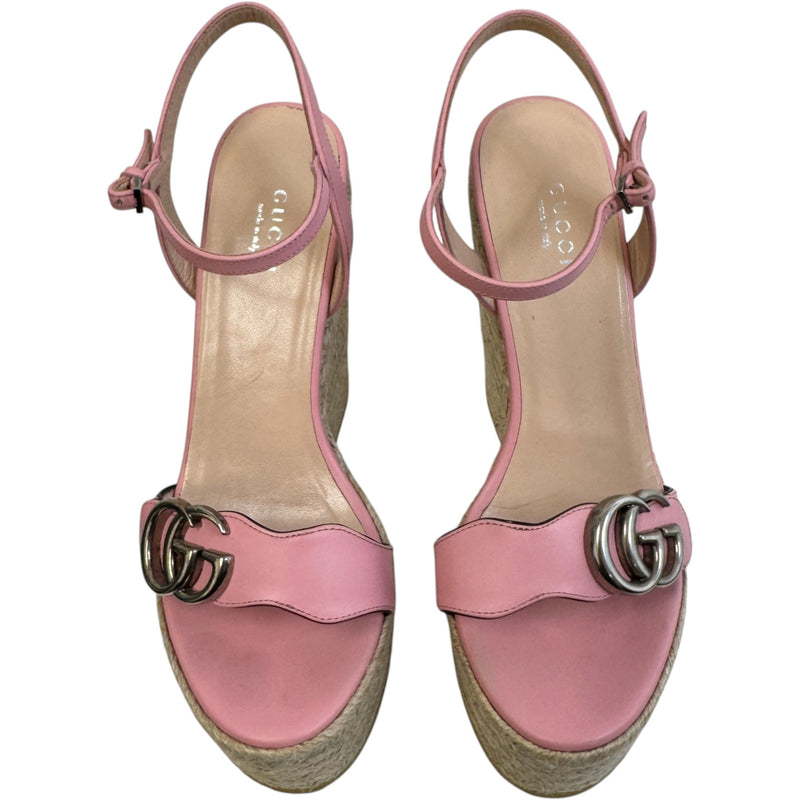 Women's GG Marmont Espadrilles Pink Size UK 4 / EU 37