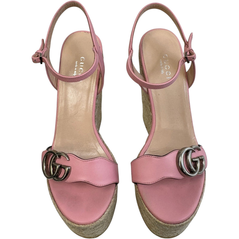 Women's GG Marmont Espadrilles Pink Size UK 4 / EU 37