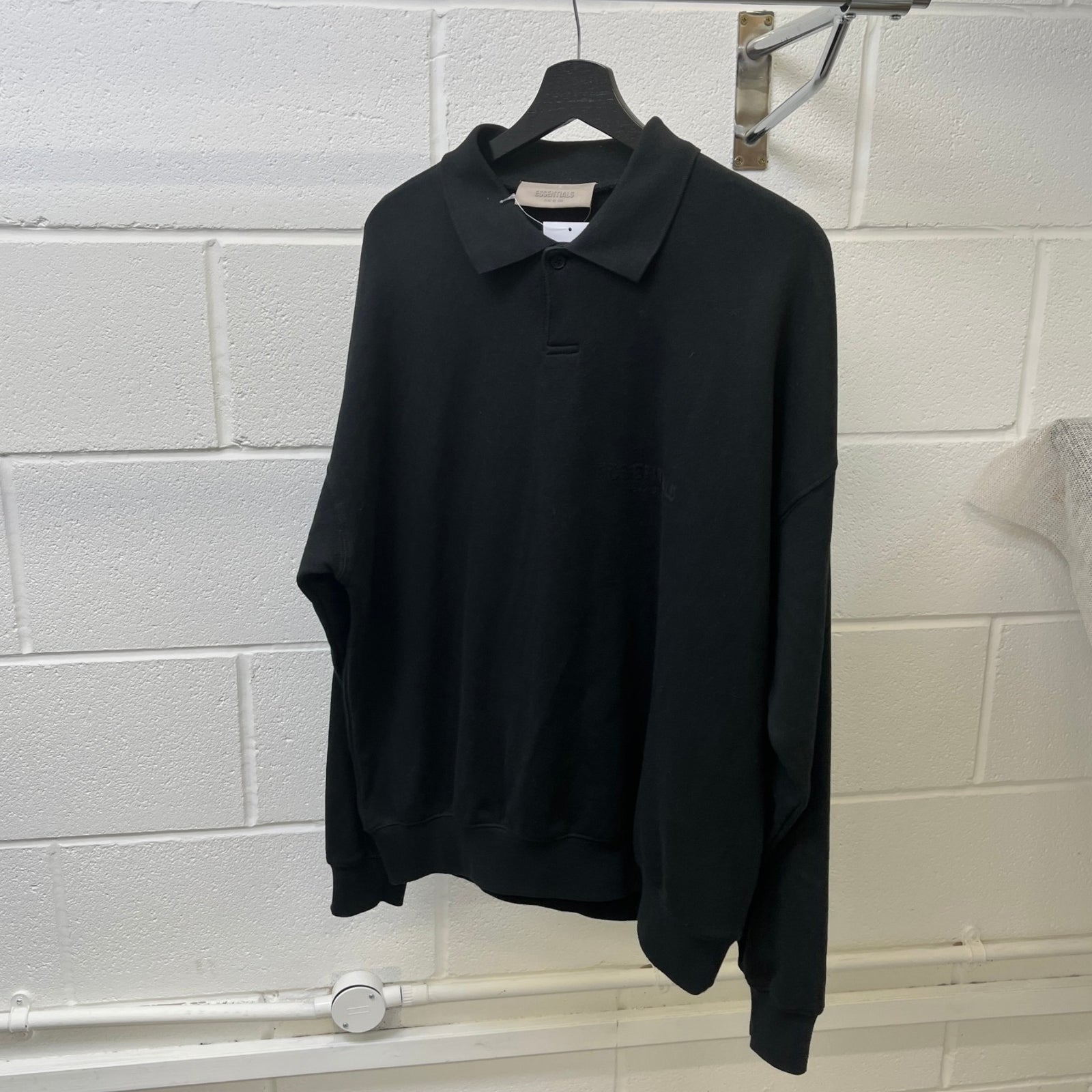 Men's Logo Patch Sweatshirt Black Size S - Photo 10
