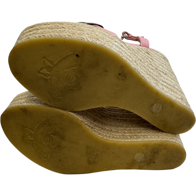 Women's GG Marmont Espadrilles Pink Size UK 4 / EU 37