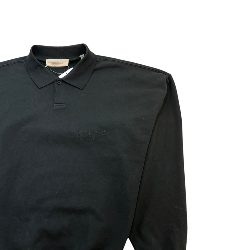 Men's Logo Patch Sweatshirt Black Size S