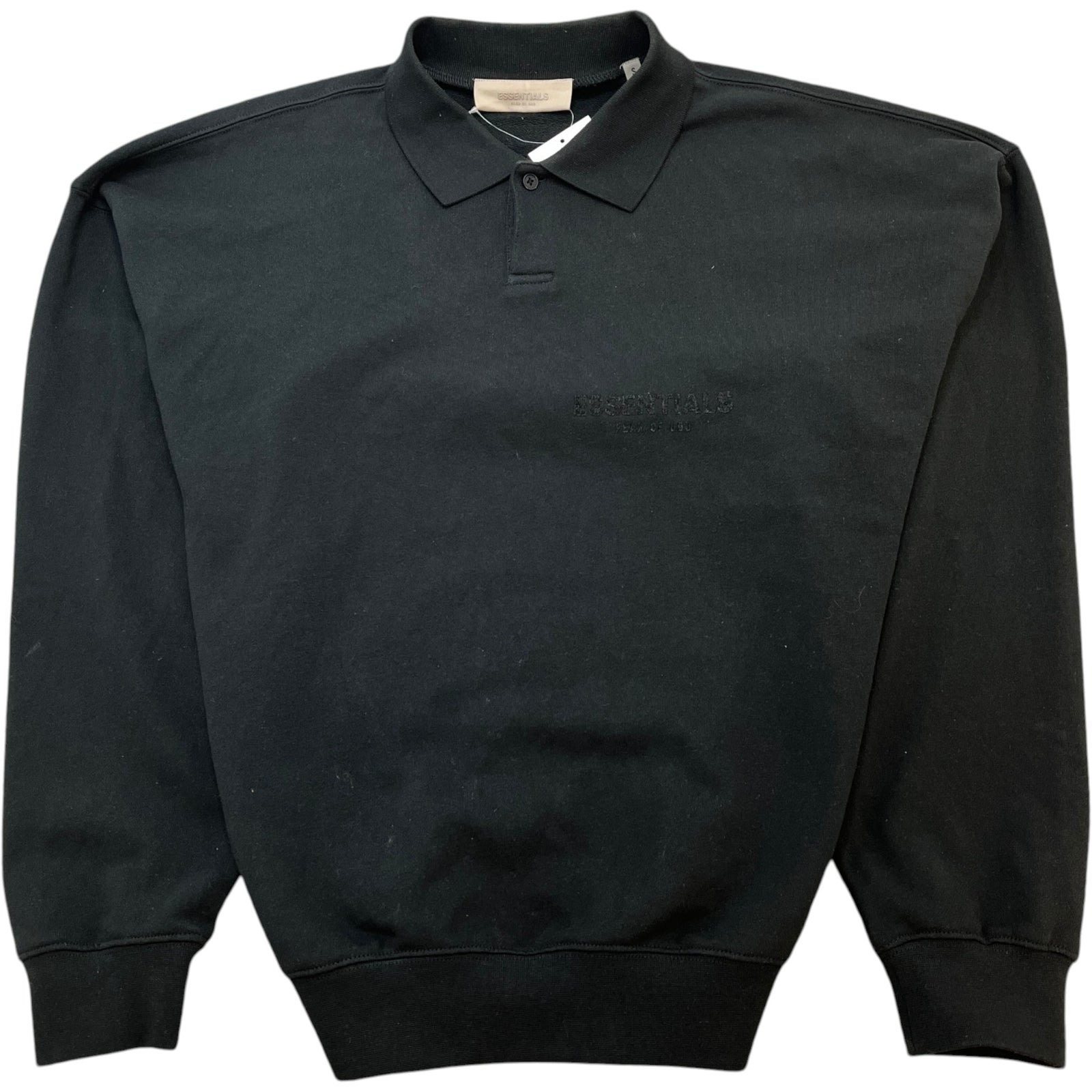 Men's Logo Patch Sweatshirt Black Size S - Photo 1