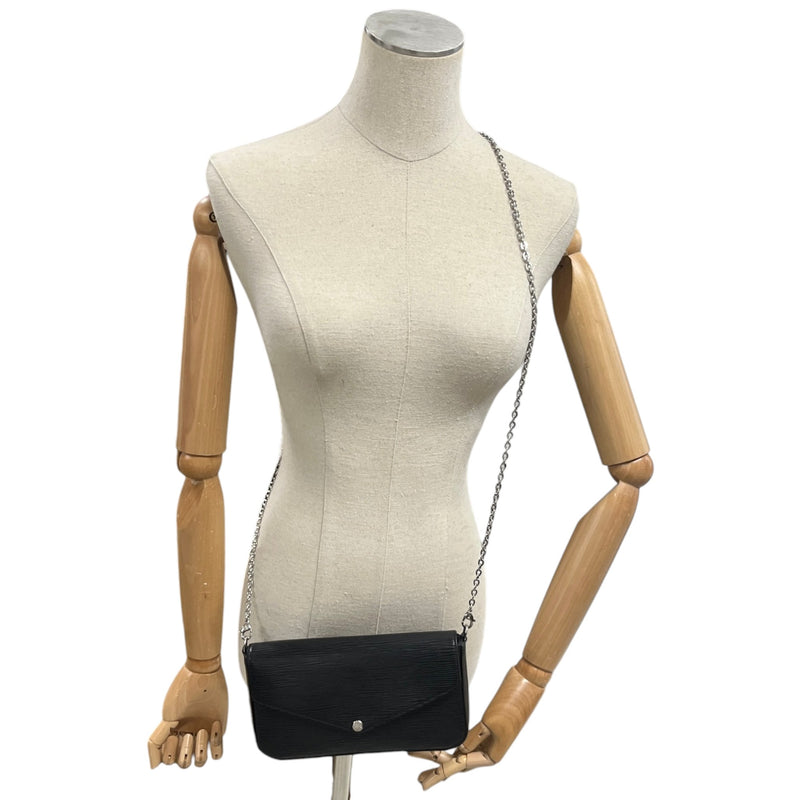 Women's Epi Félicie Pochette Bag Black