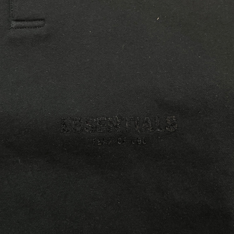 Men's Logo Patch Sweatshirt Black Size S