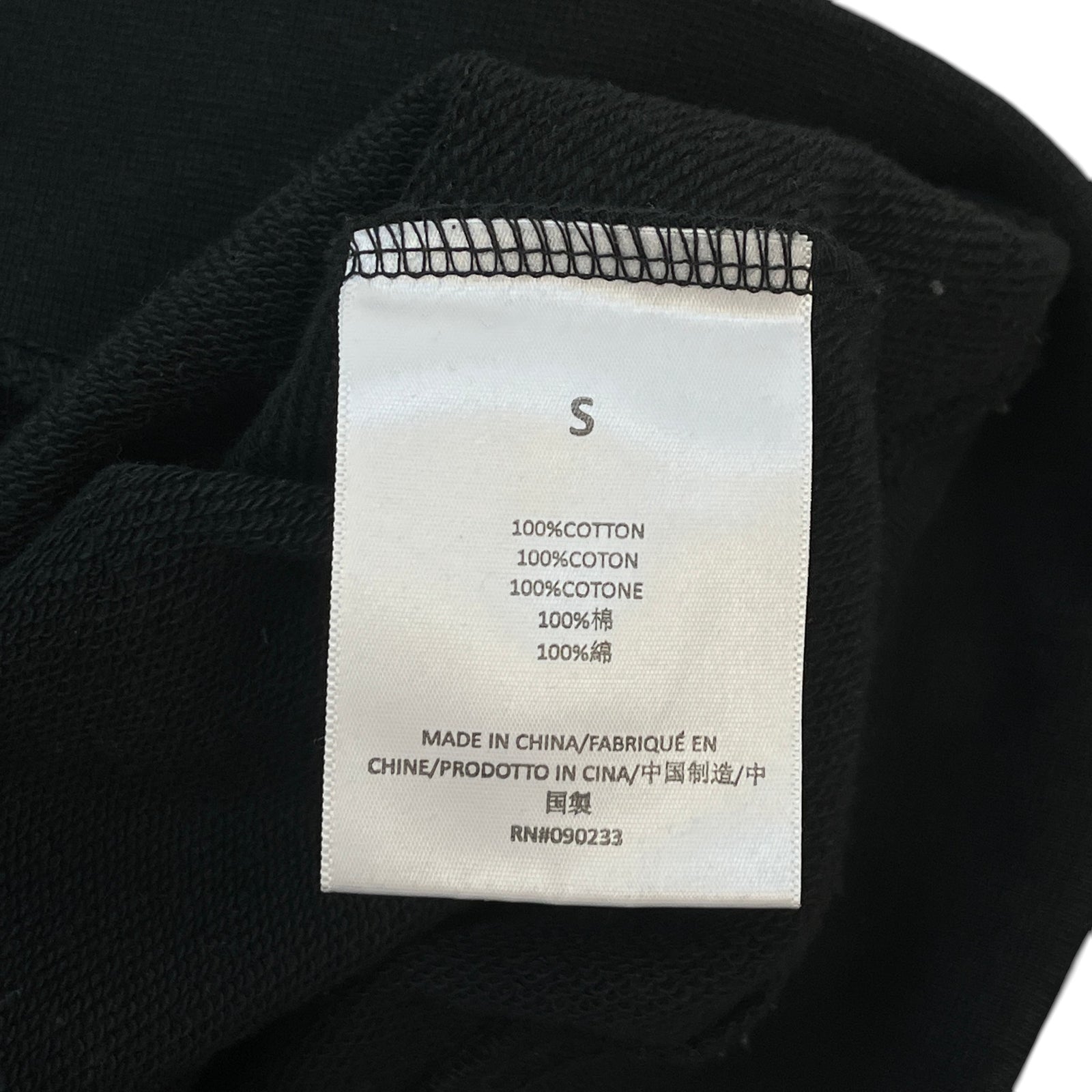 Men's Logo Patch Sweatshirt Black Size S - Photo 8
